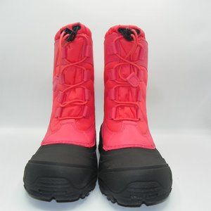 NORTHFACE PINK AND BLACK WATERPROOF SKI/SNOW BOOTS SZ 4